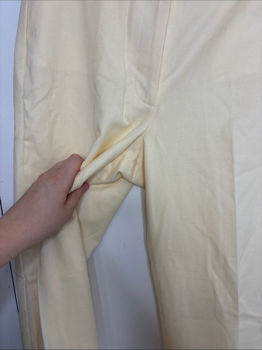 Talbots Pants Womens 6 Heritage Straight Cream Wool Blend career work Office - Picture 5 of 8